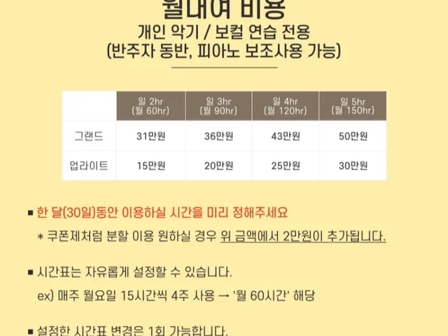 가든 피아노 연습실