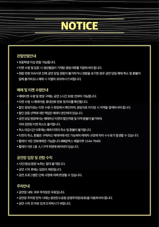 공연 상세 안내